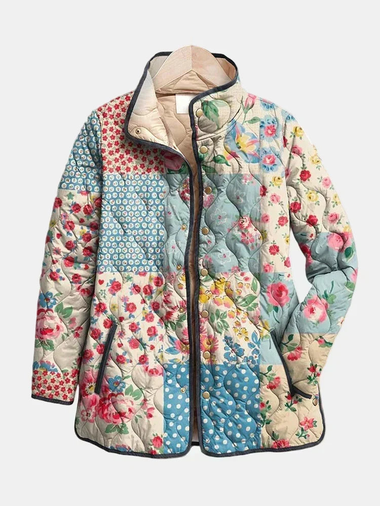 Zara Floral Quilted Jacket