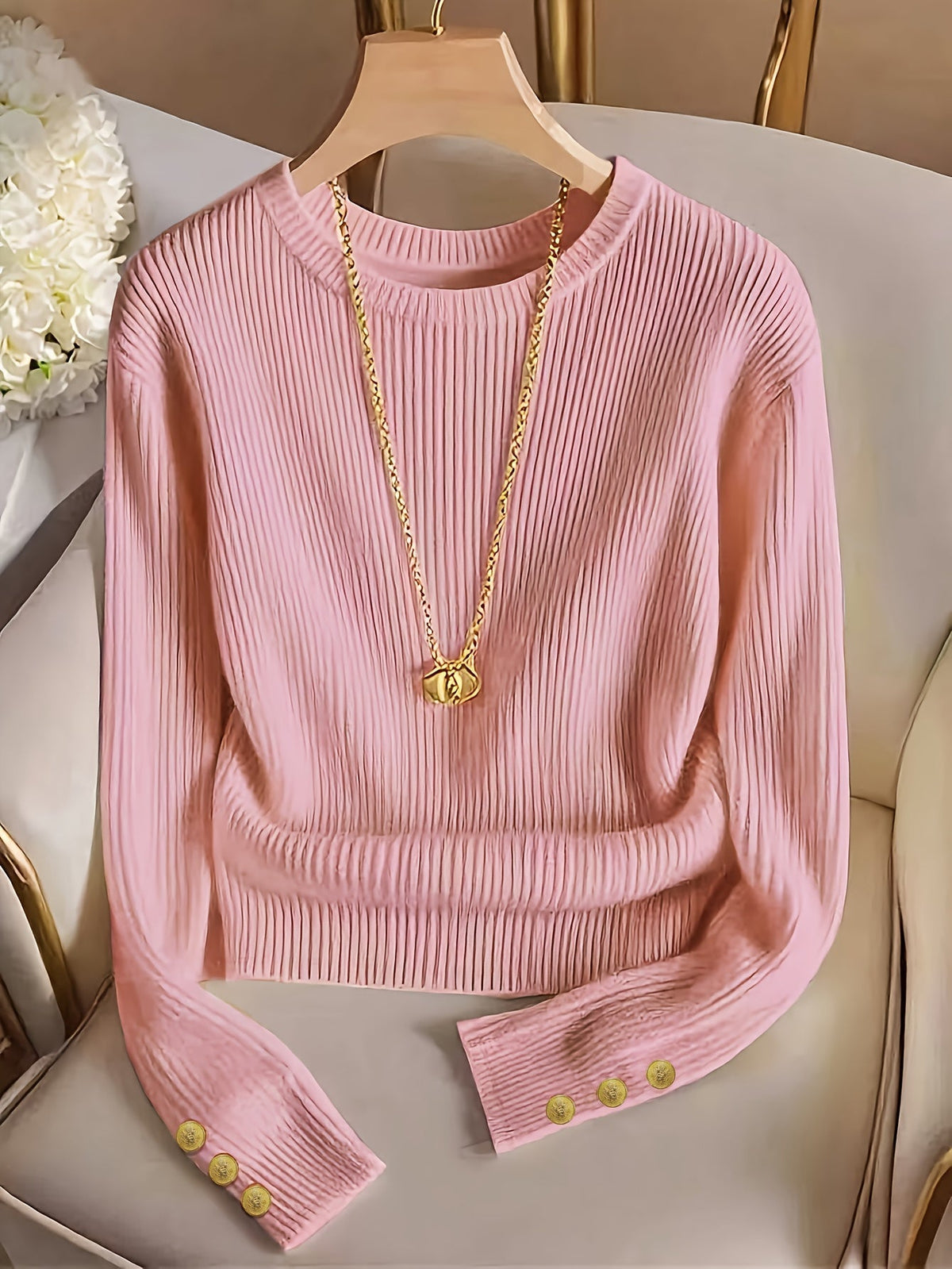 Adelaide Ribbed Knit Sweater