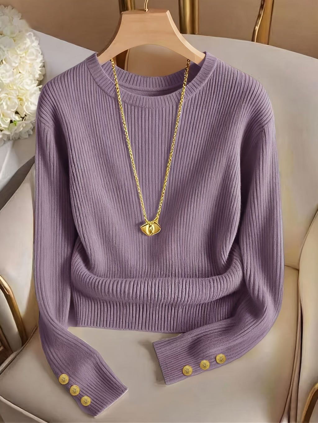 Adelaide Ribbed Knit Sweater