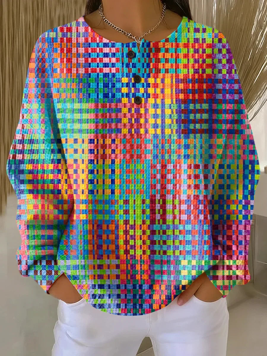 Rosa Check Knit Sweater