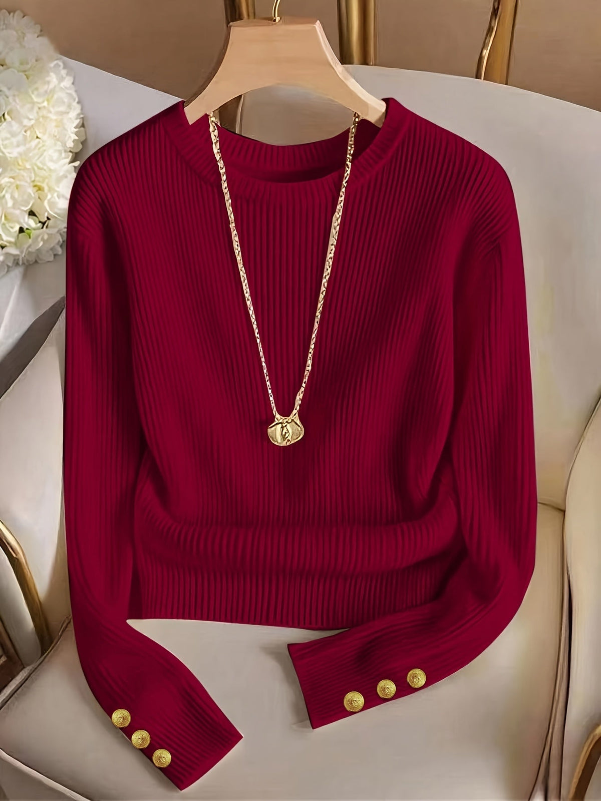 Adelaide Ribbed Knit Sweater