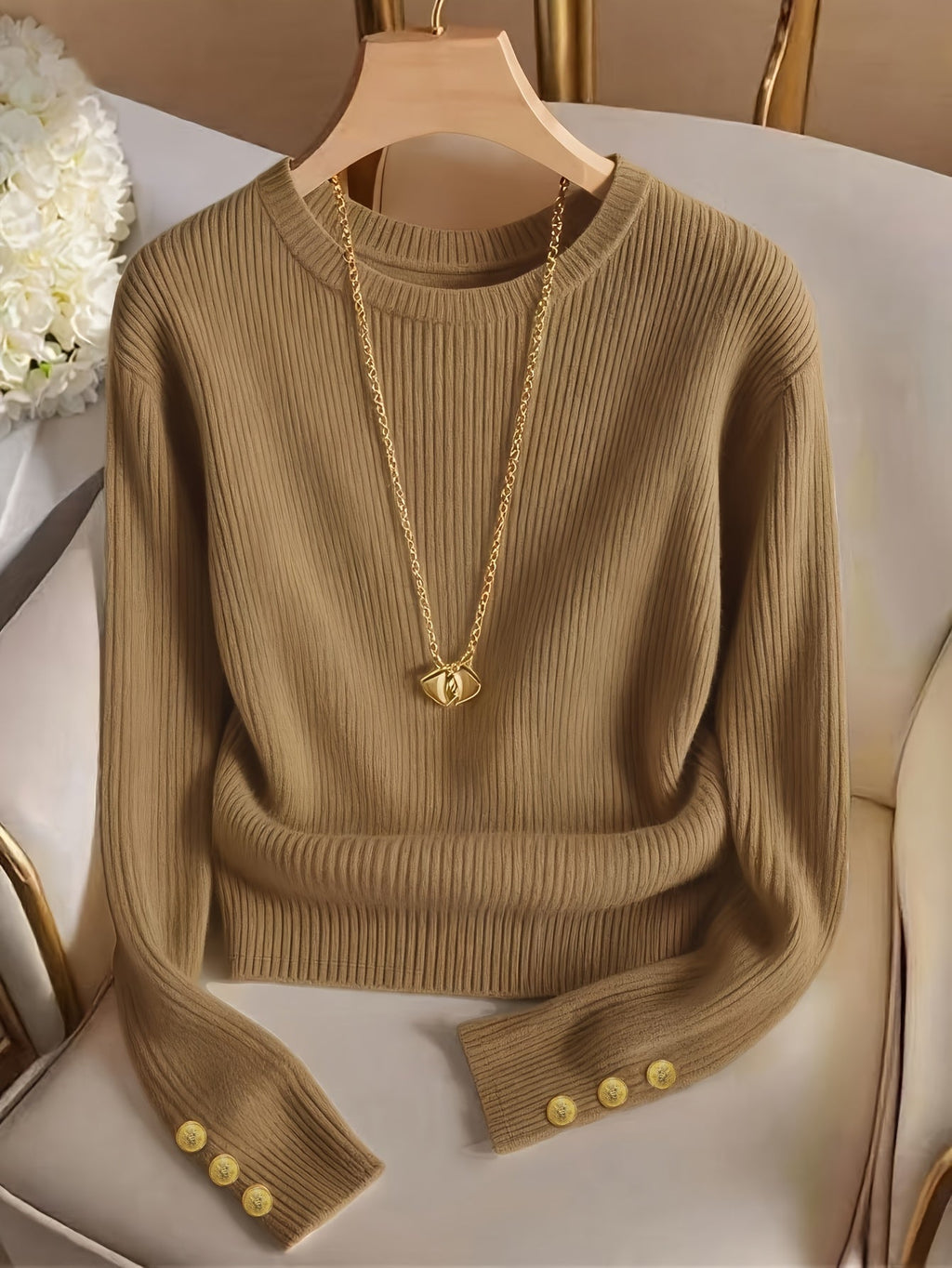 Adelaide Ribbed Knit Sweater