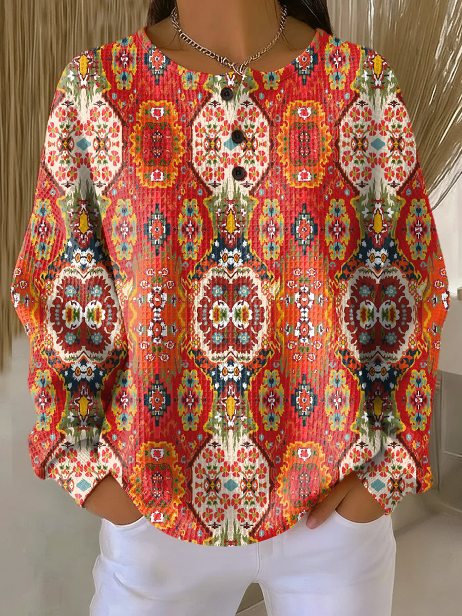 Selma Folk Floral Sweater