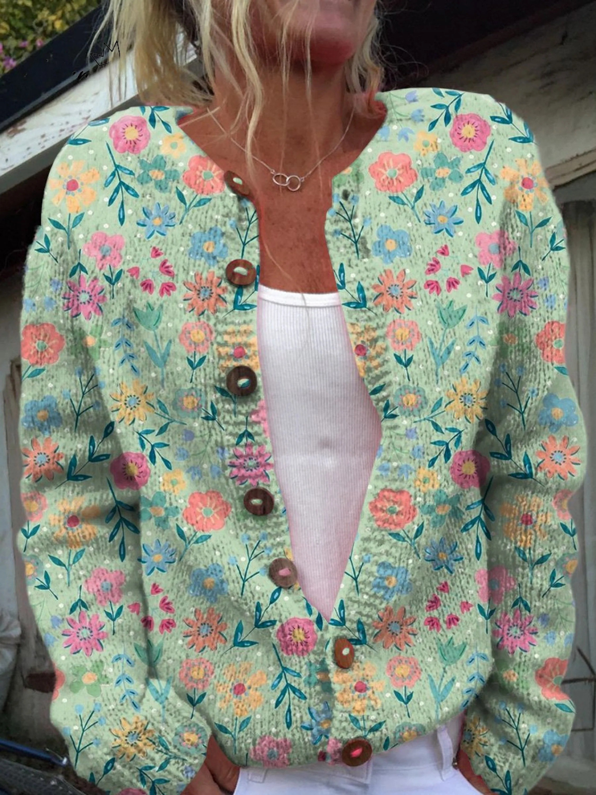 Fiona Vintage Floral Cardigan