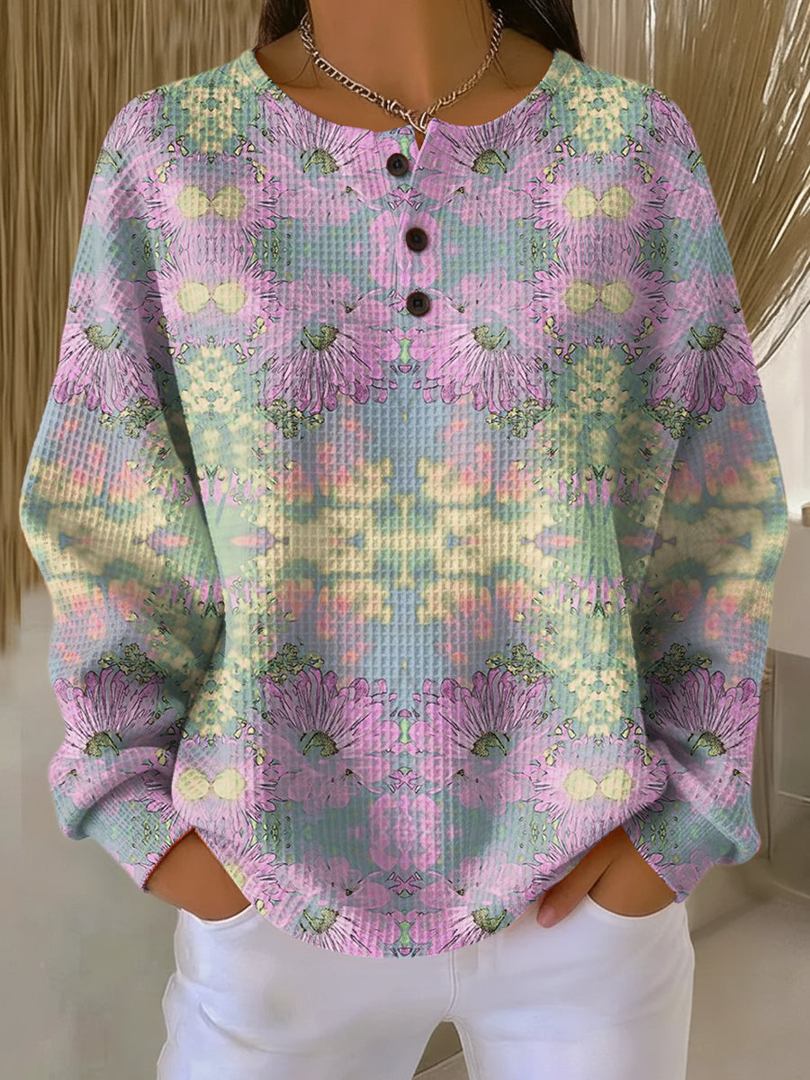 Alma Folk Floral Sweater