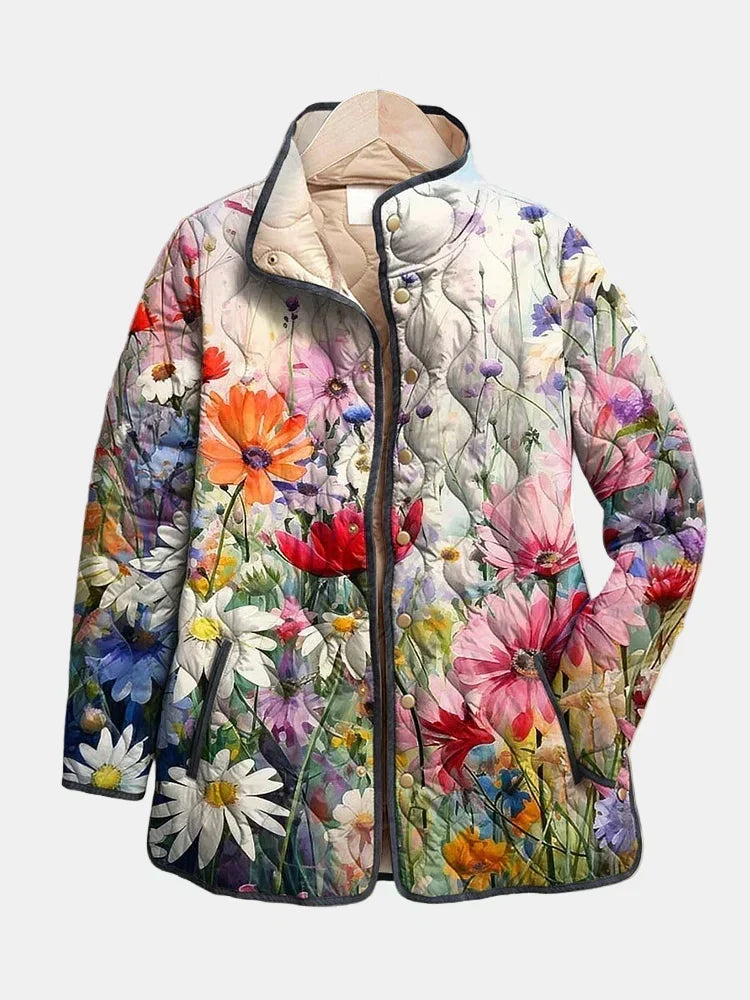 Kaia Vintage Floral Quilted Jacket
