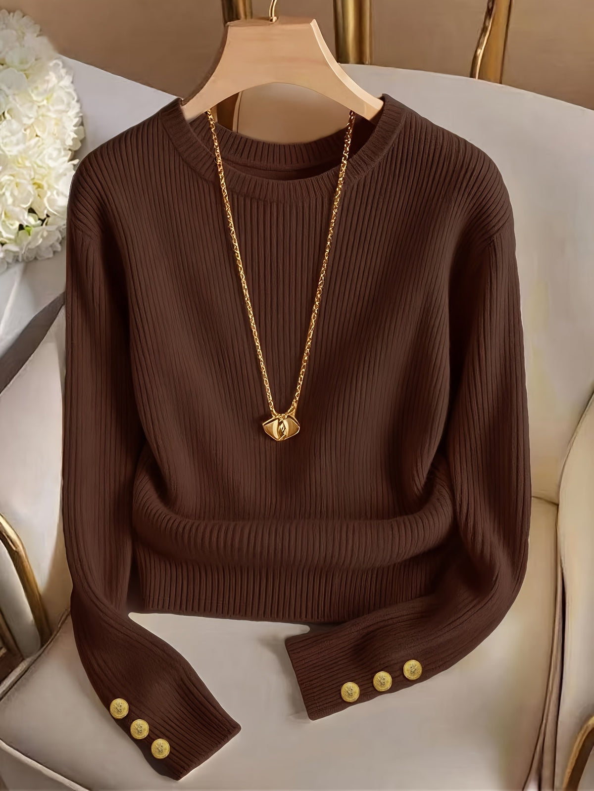 Adelaide Ribbed Knit Sweater