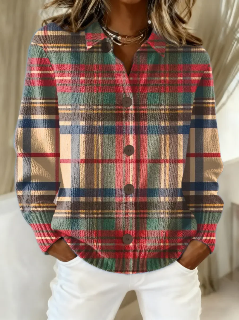 Tess Multicolor Plaid Cardigan
