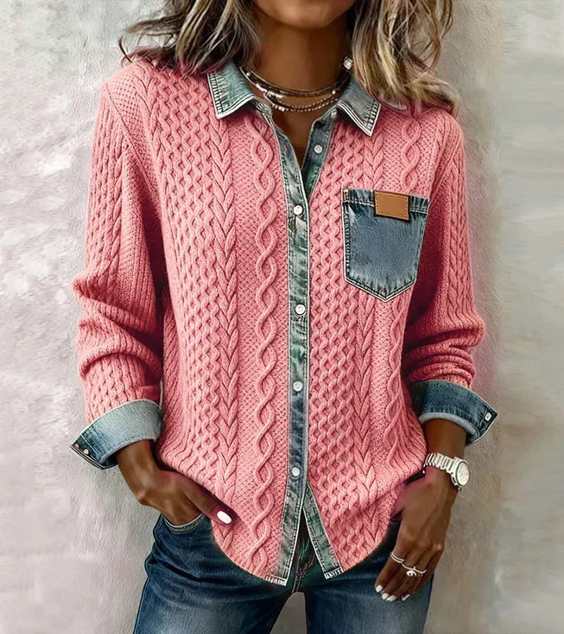 Arielle Patchwork Knit Top