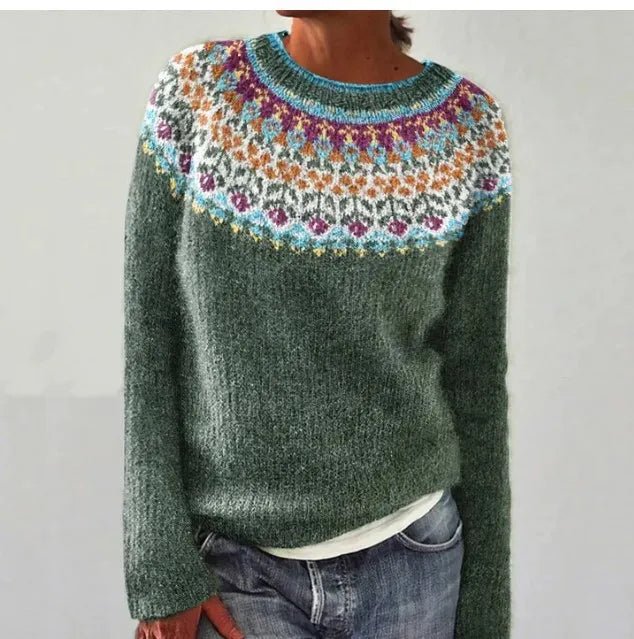 Aria Retro Stripe Sweater