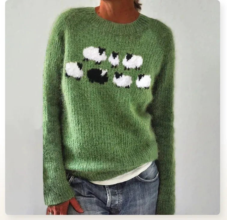 Aria Retro Stripe Sweater