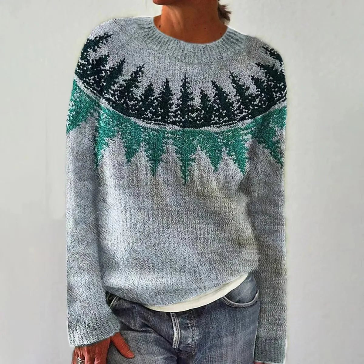 Aria Retro Stripe Sweater