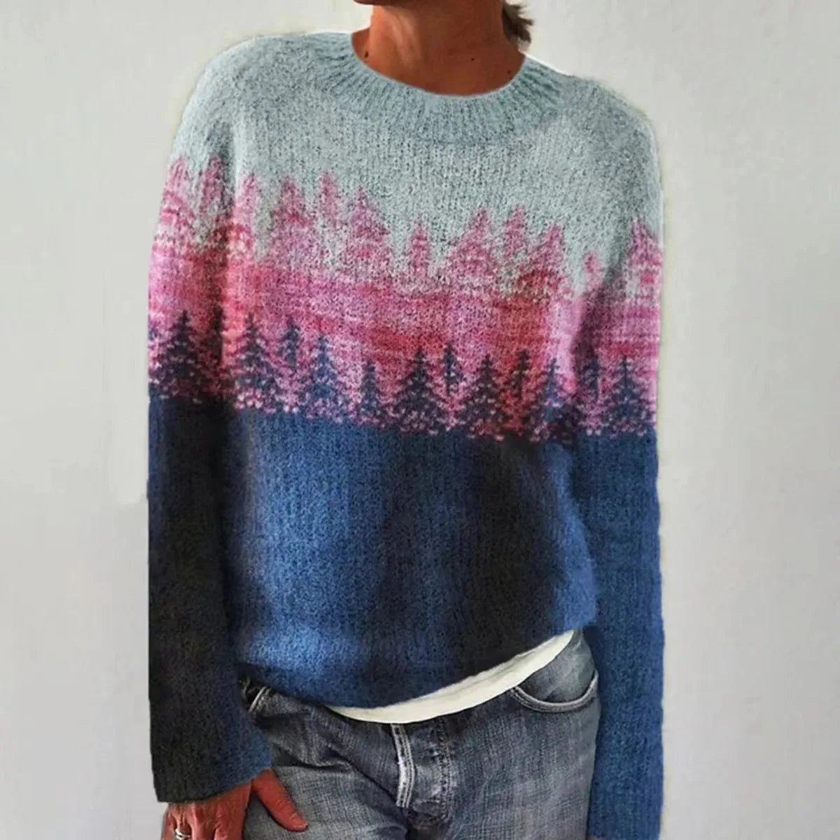Aria Retro Stripe Sweater